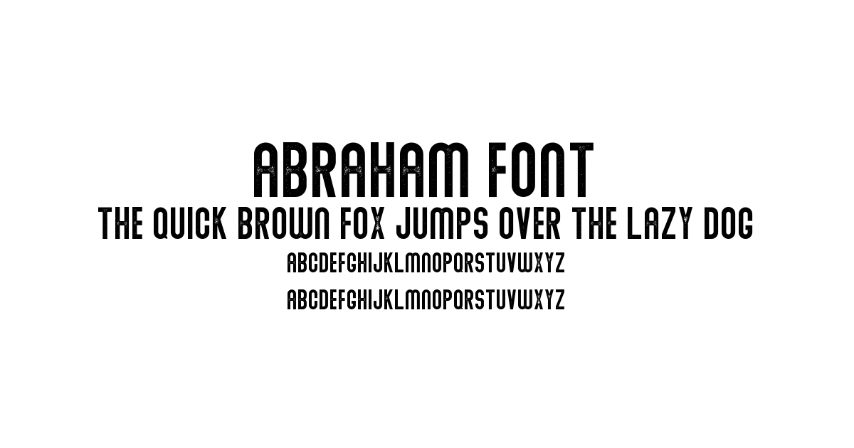 Abraham Font font preview