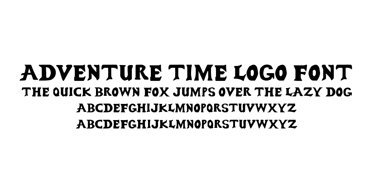 Adventure Time Logo Font font preview