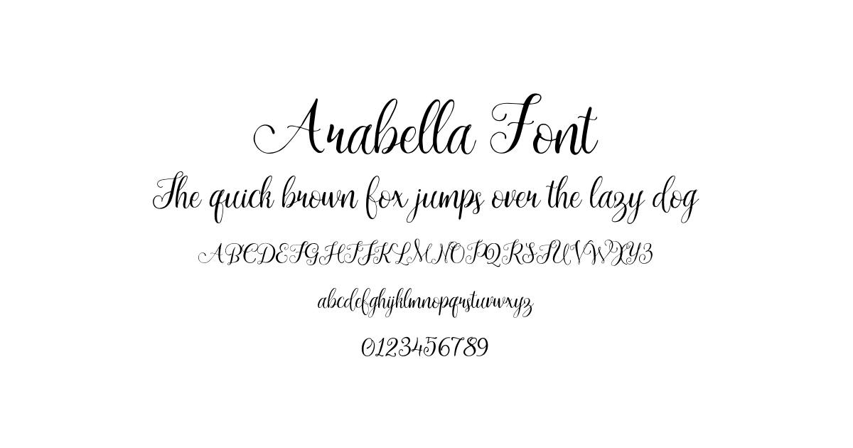 Arabella Font preview