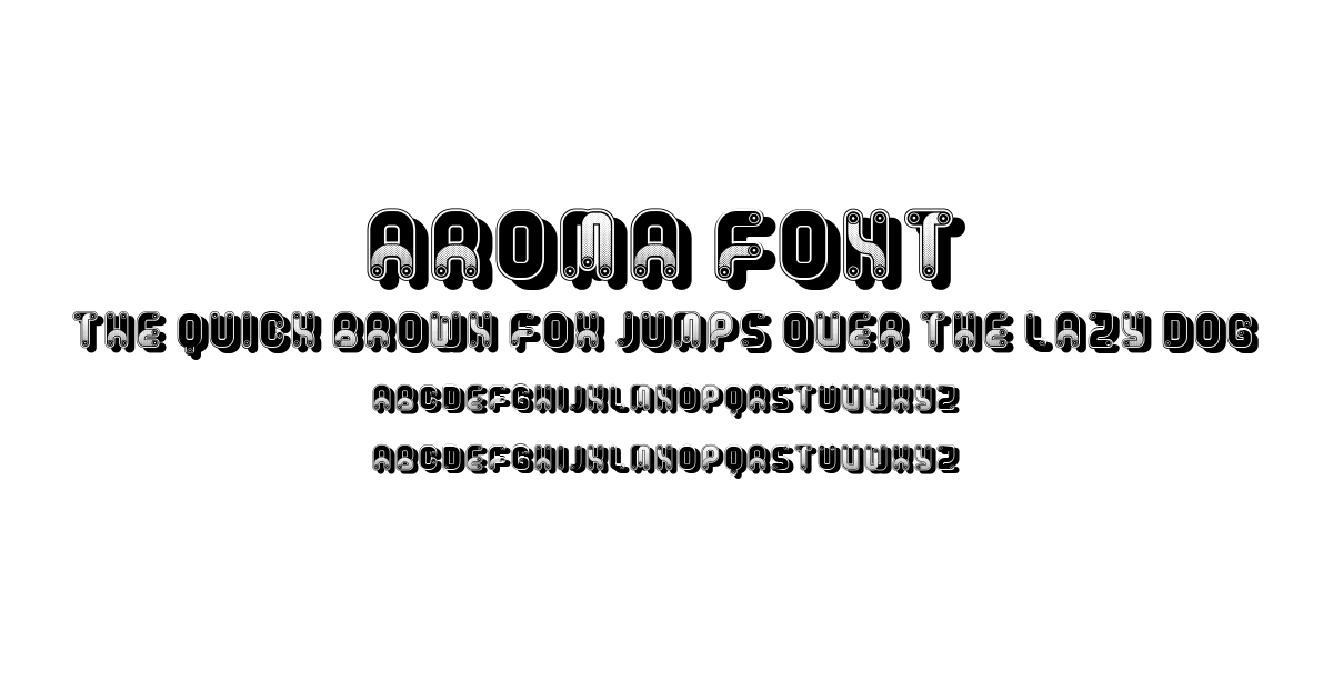 Aroma Font font preview