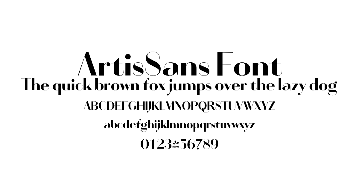 ArtisSans Font preview