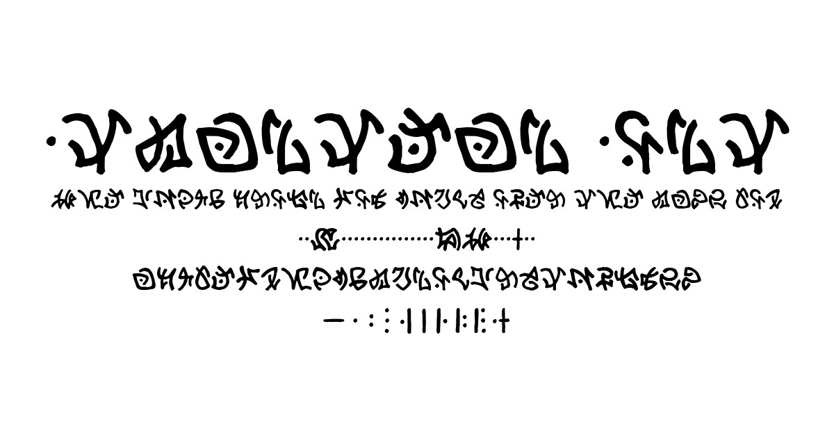 Atlantean Font font preview