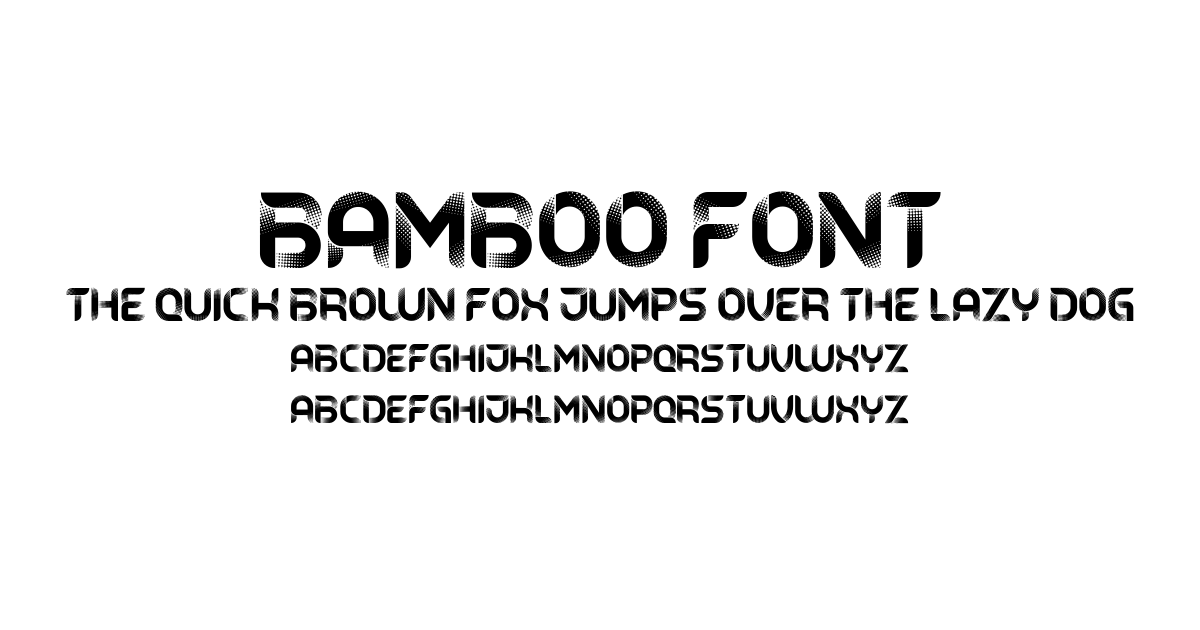 Bamboo Font font preview