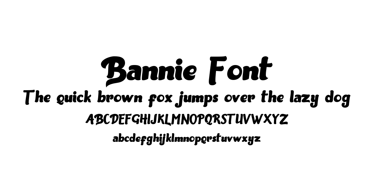 Bannie Font font preview