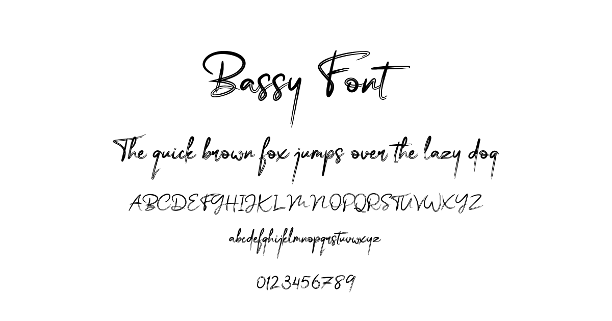 Bassy Font font preview