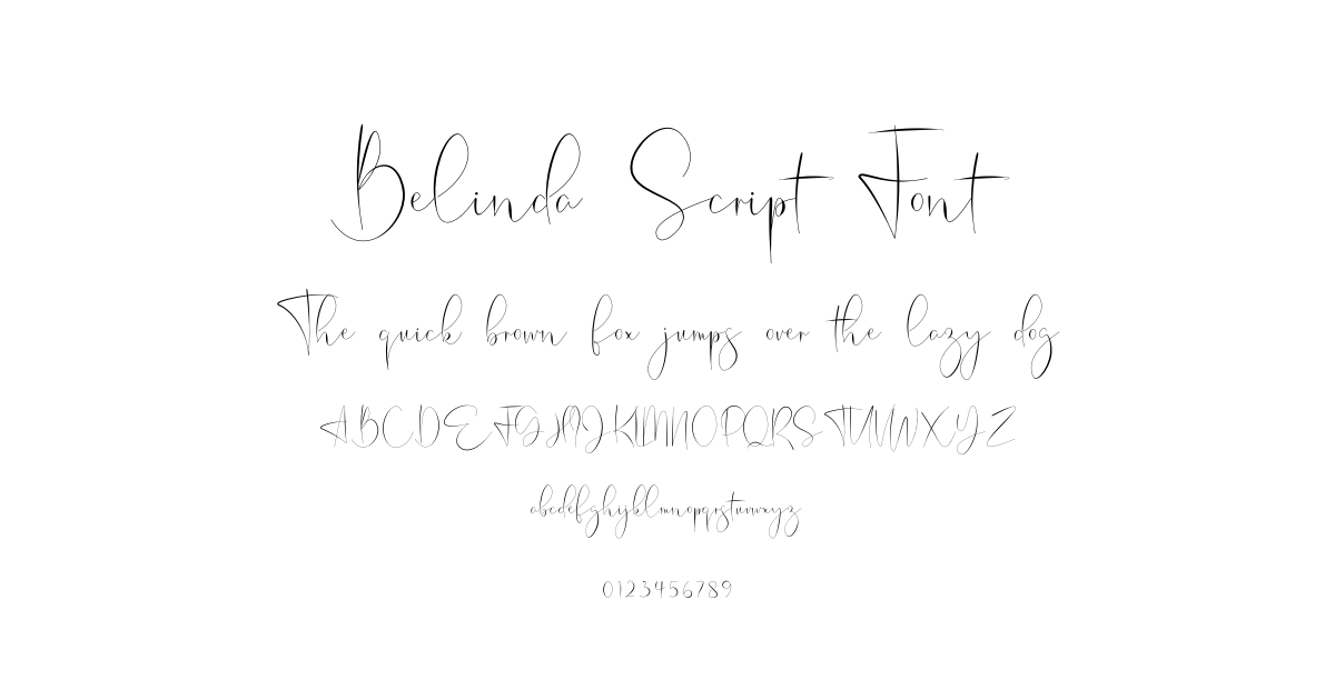 Belinda Script Font preview