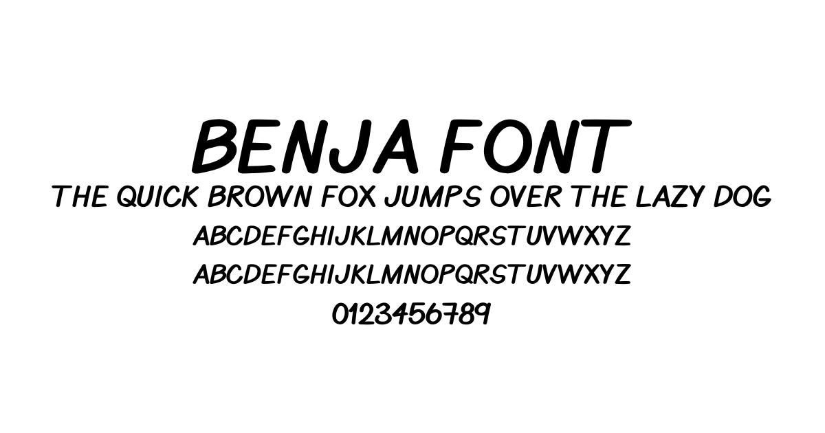 Benja Font preview