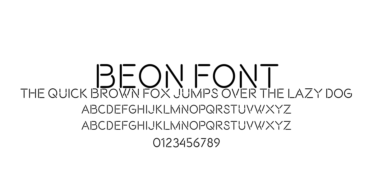 Beon Font preview