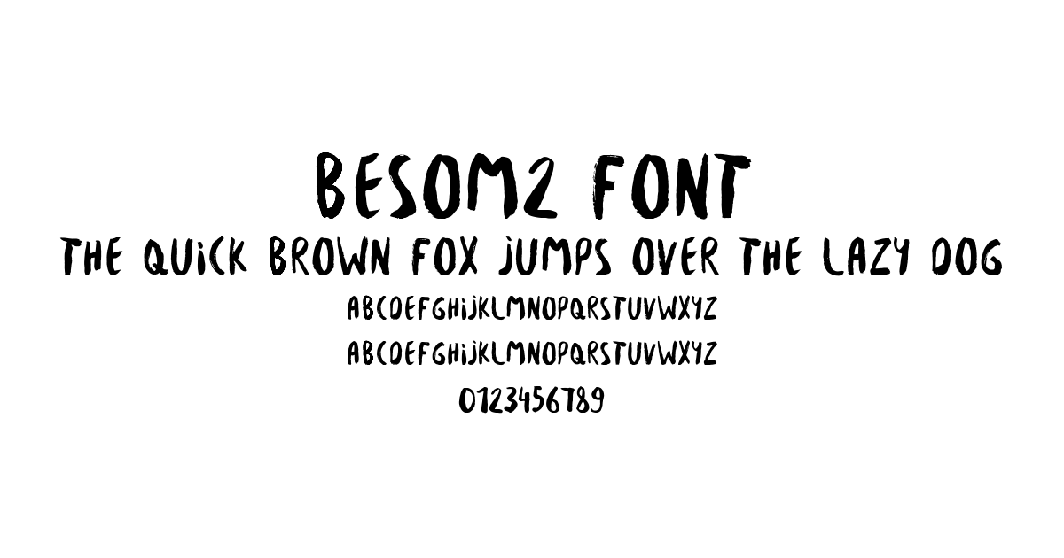 Besom2 Font preview