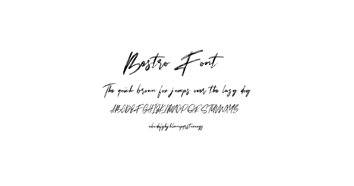 Bestro Font font preview