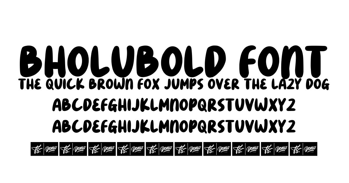 BholuBold Font preview