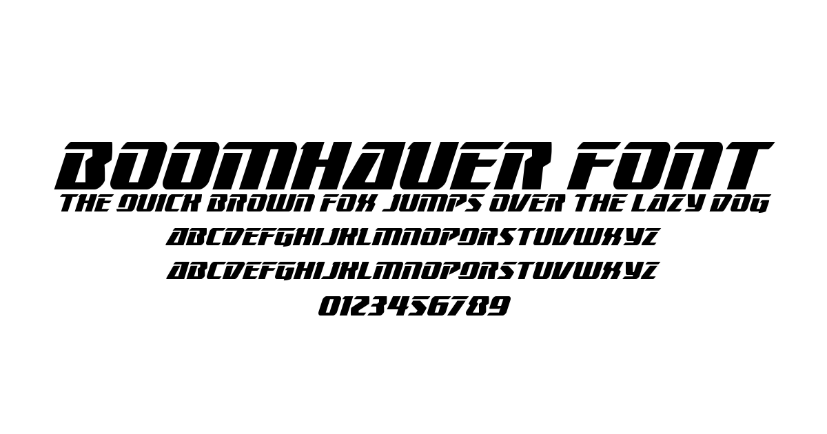 Boomhauer Font preview