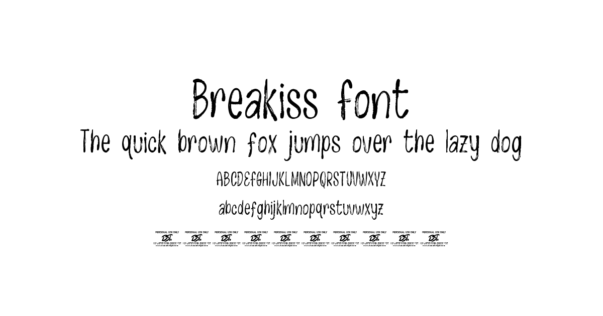 Breakiss Font font preview