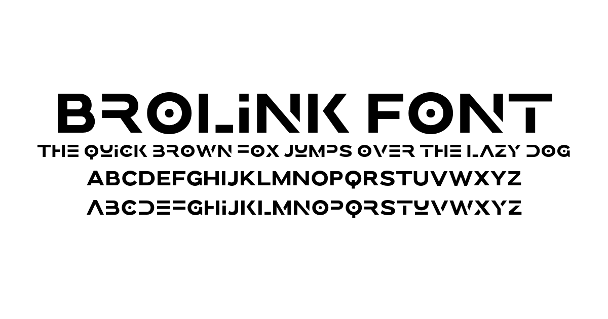 Brolink Font font preview