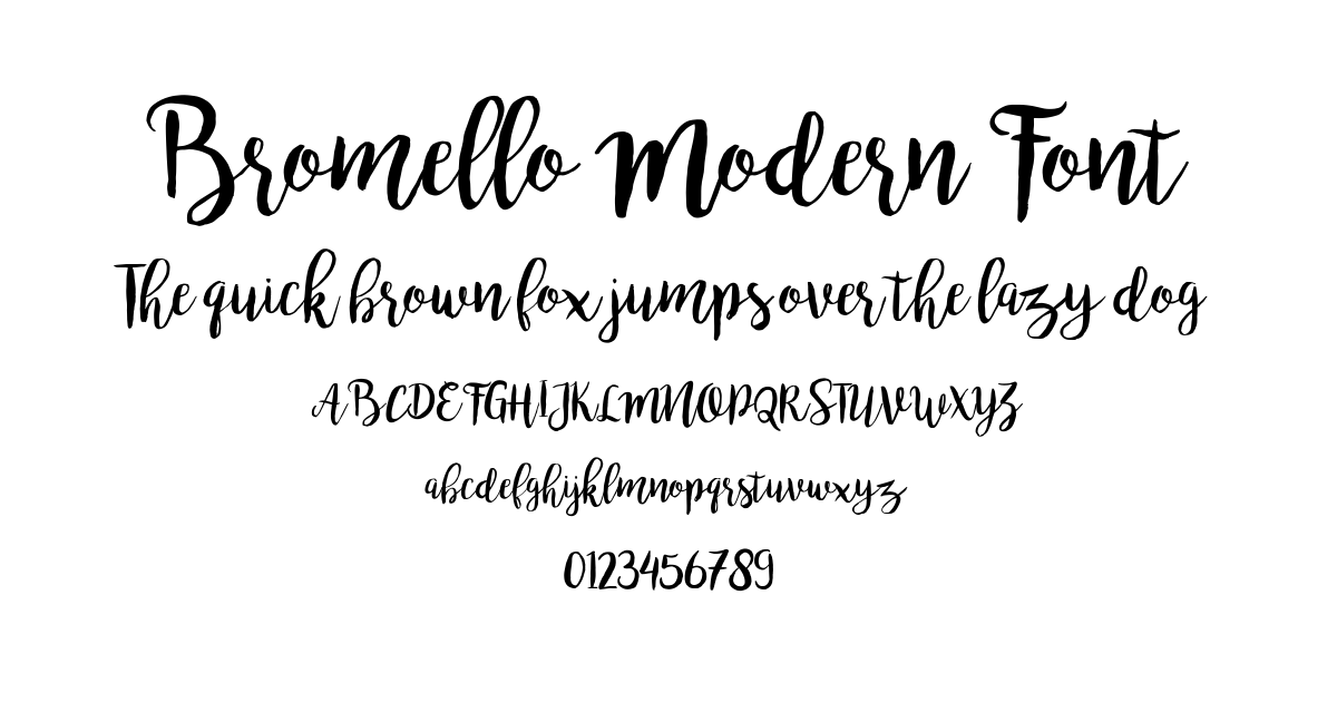 Bromello Modern Font preview