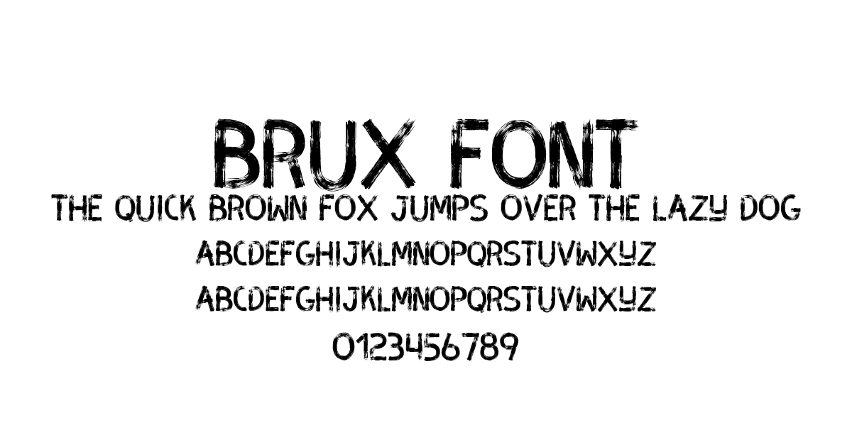 Brux Font font preview
