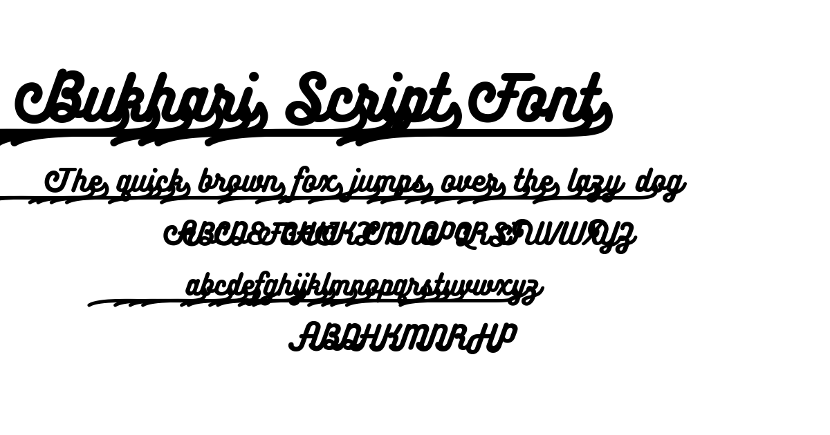 Bukhari Script Font font preview