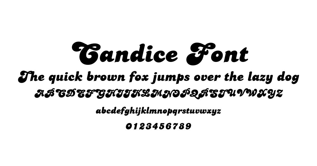 Candice Font font preview