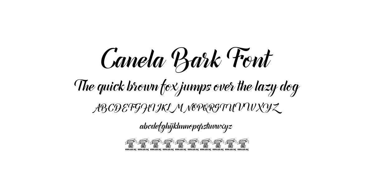 Canela Bark Font font preview