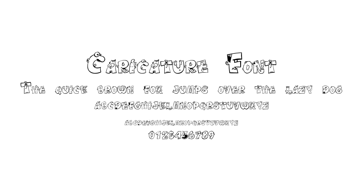 Caricature Font font preview