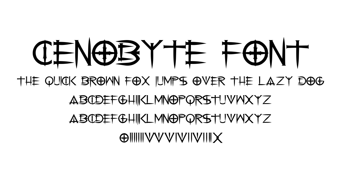 Cenobyte Font font preview