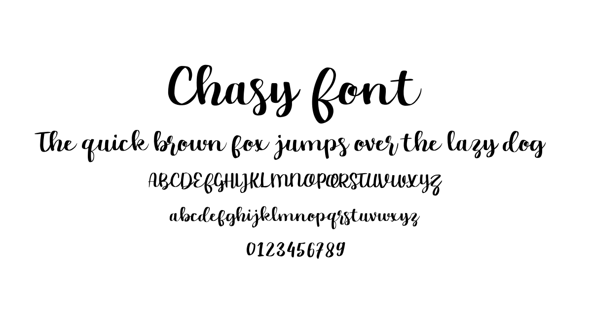 Chasy Font font preview