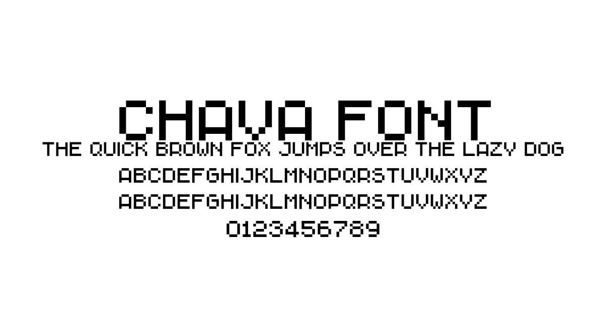 Chava Font preview