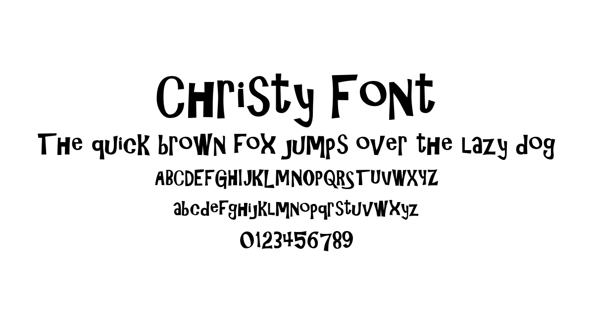 Christy Font preview