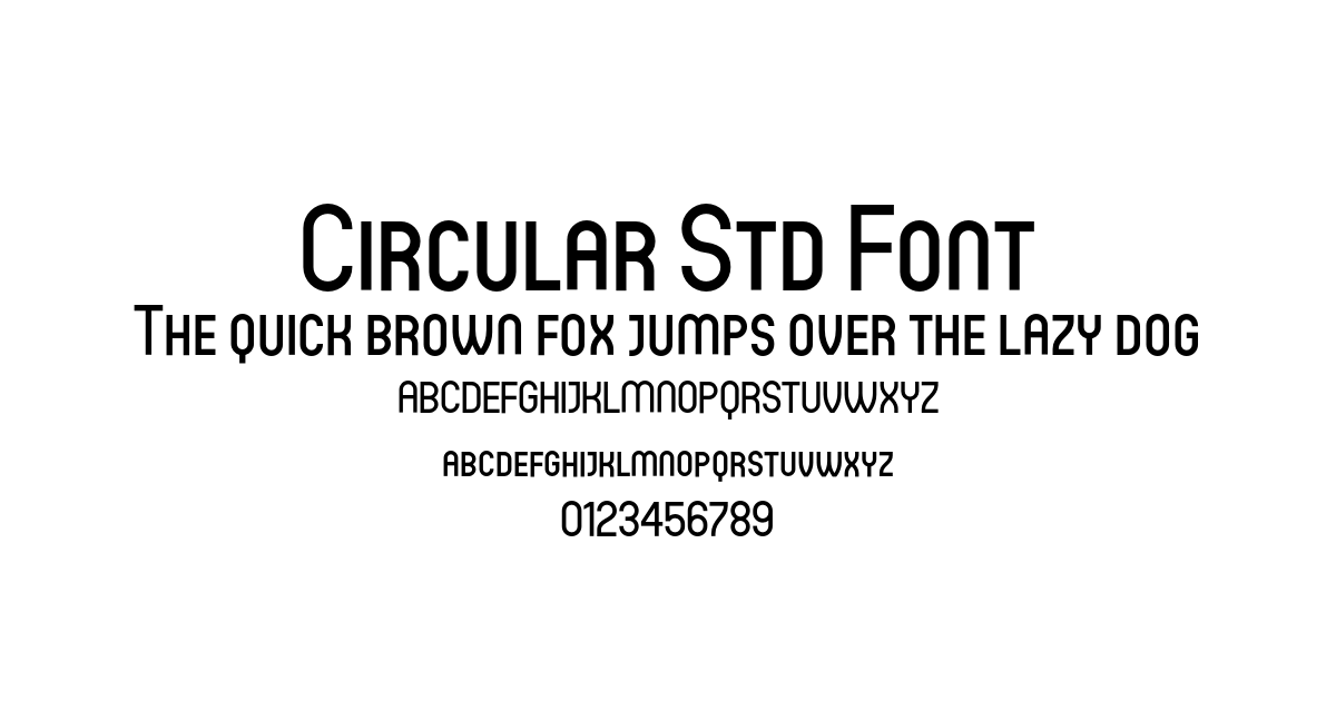 Circular Std Font font preview