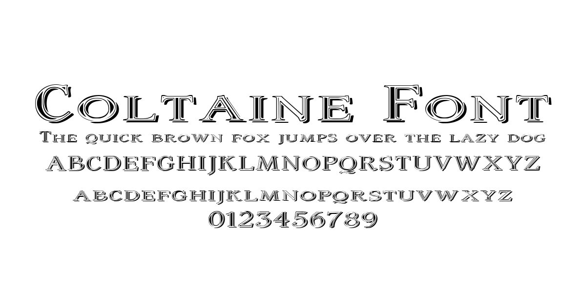 Coltaine Font preview