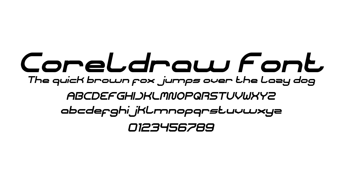 Coreldraw Font font preview