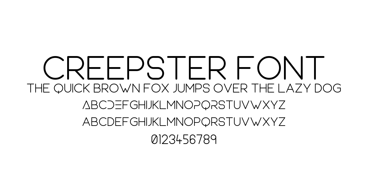 Creepster Font font preview