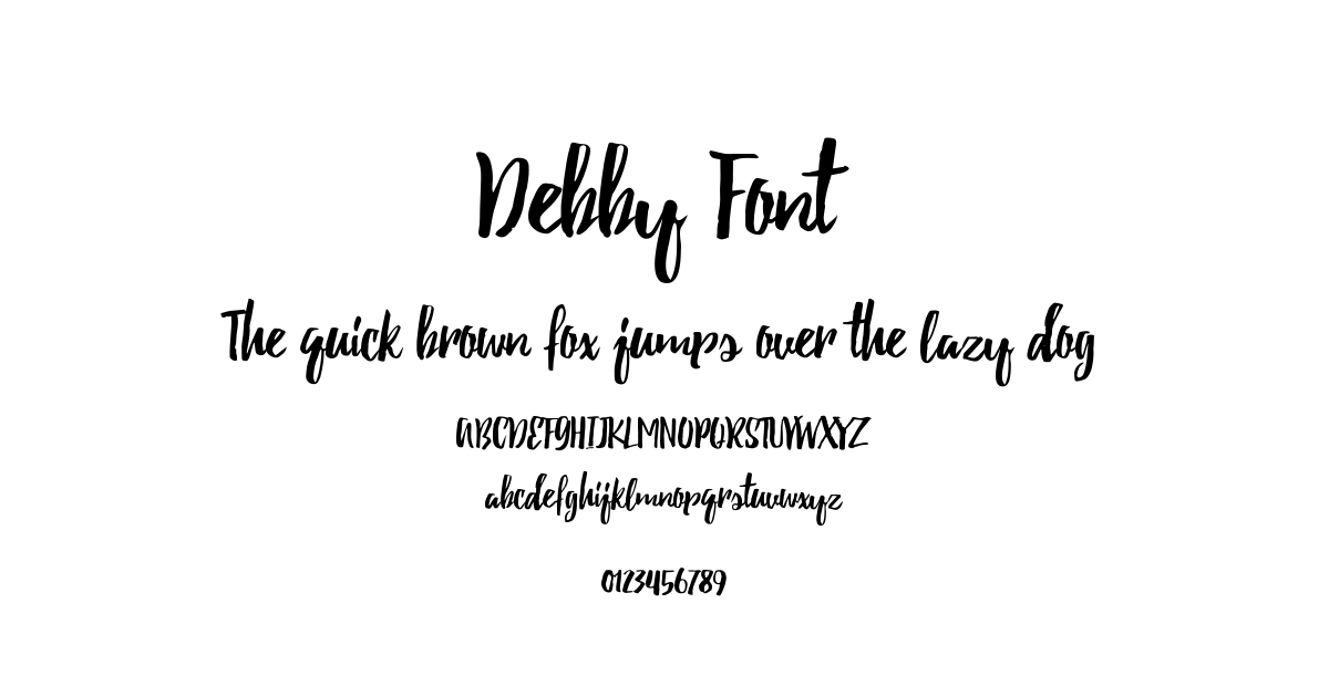 Debby Font font preview