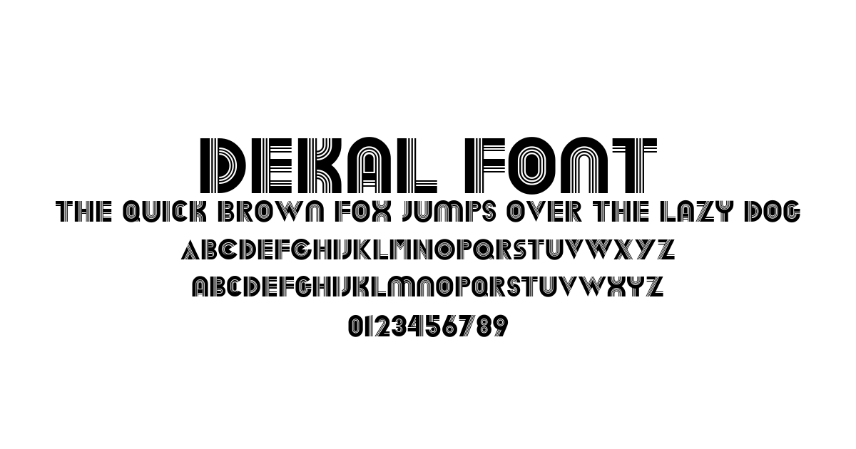 Dekal Font font preview