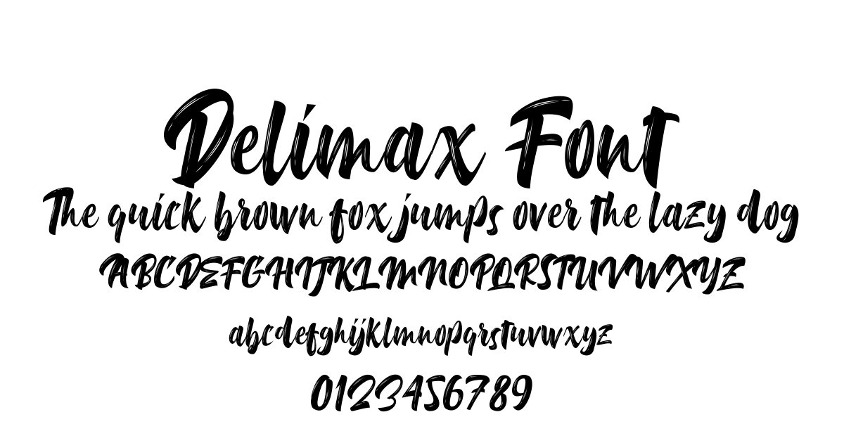Delimax Font font preview