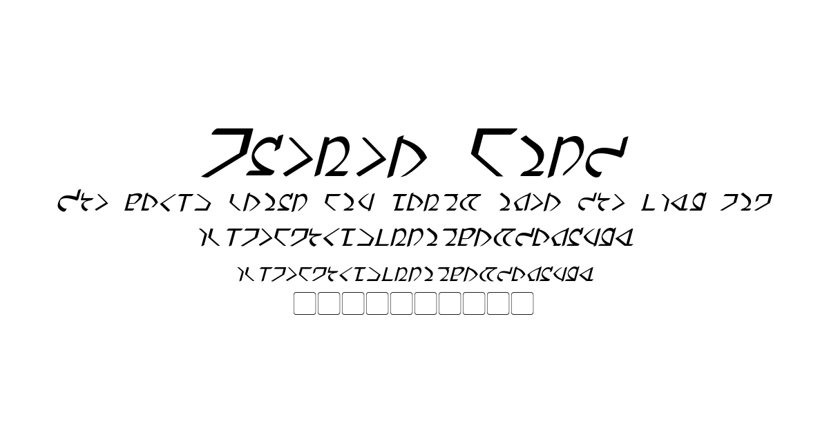 Dwemer Font font preview