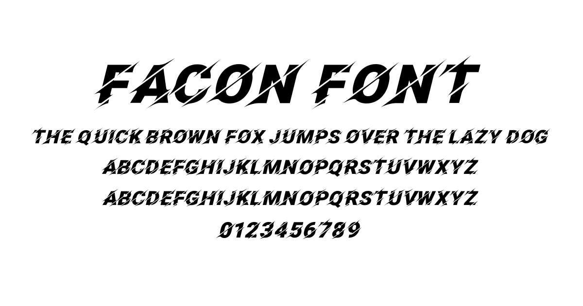Facon Font font preview
