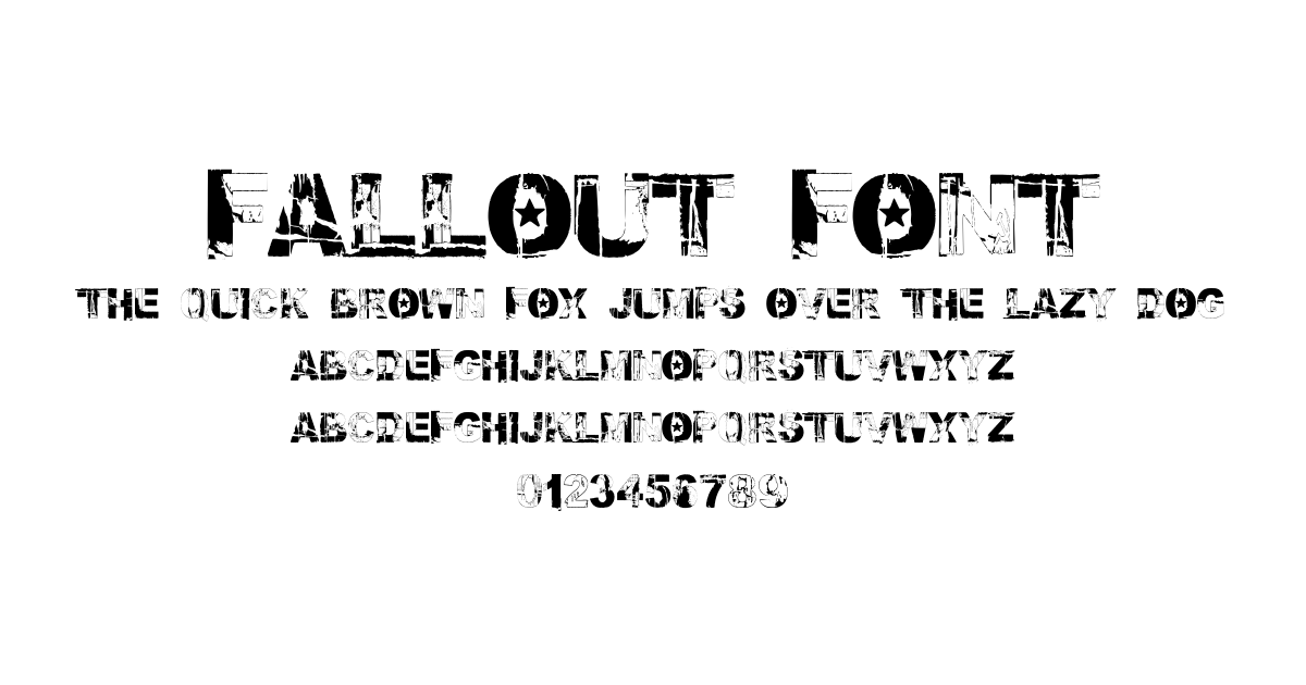 Fallout Font font preview