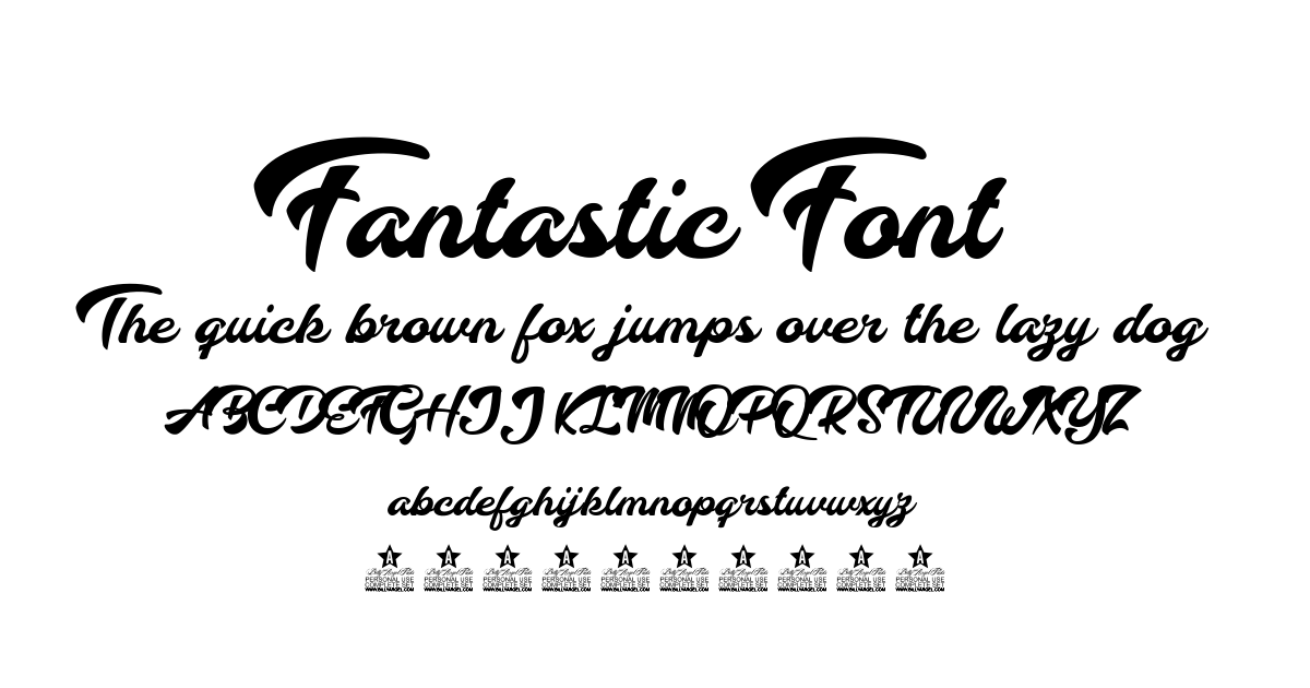 Fantastic Font preview