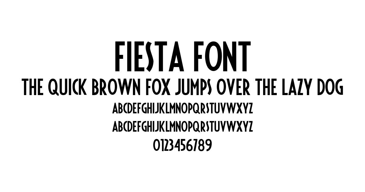 Fiesta Font font preview