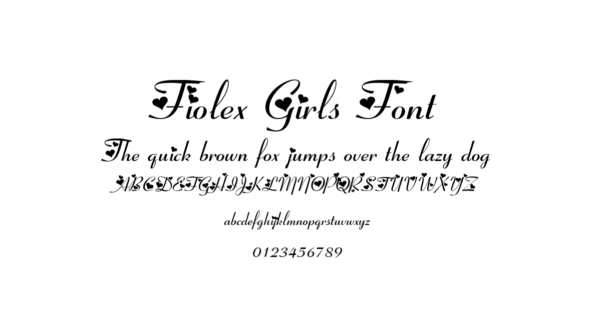 Fiolex Girls Font font preview