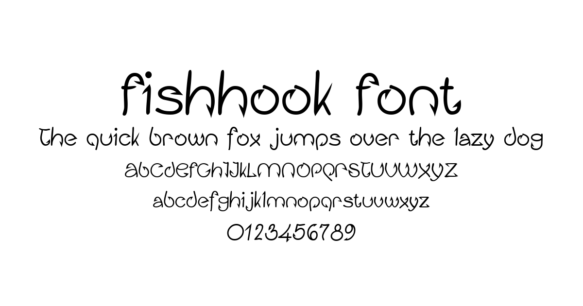 Fishhook Font font preview