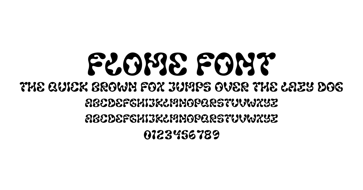 Flome Font font preview