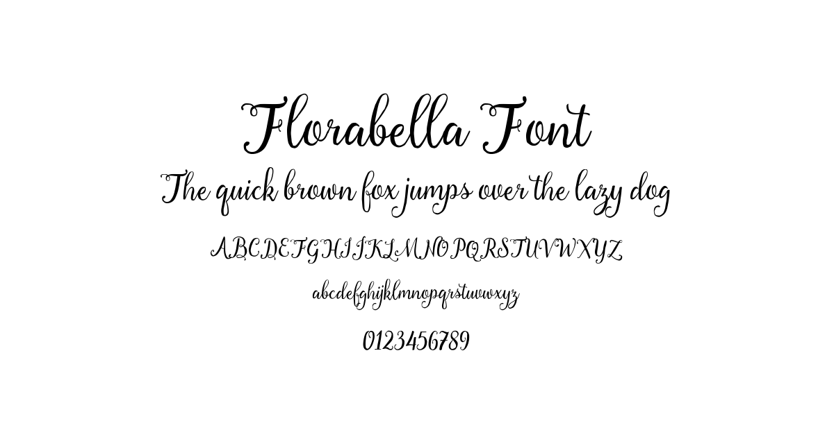 Florabella Font preview