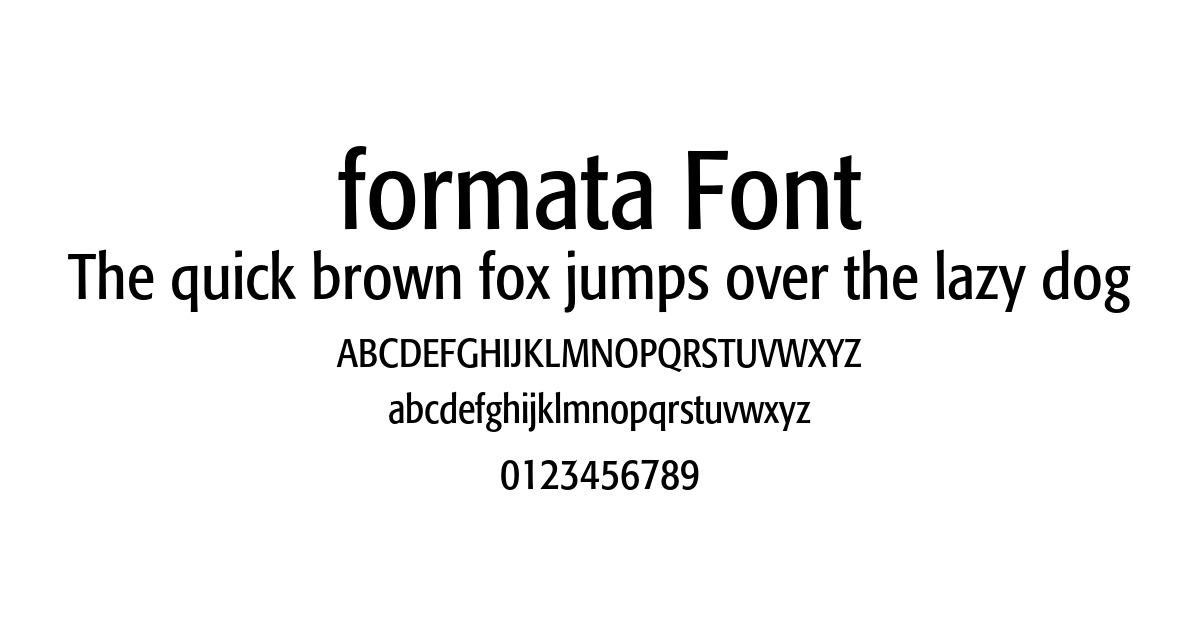 Formata Font preview