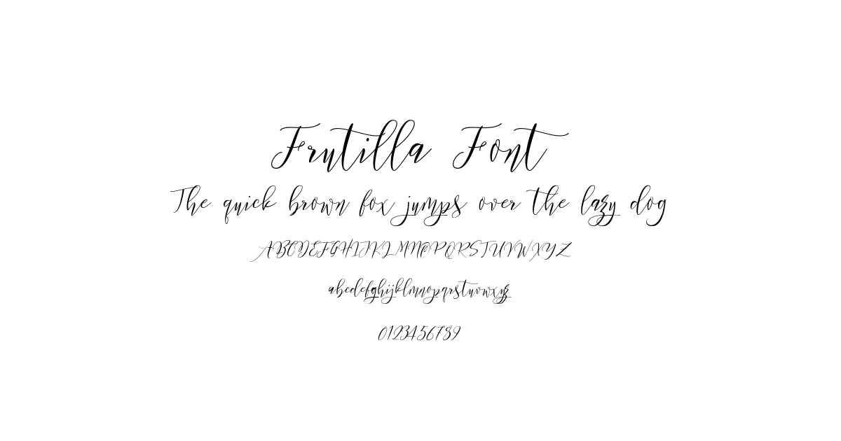Frutilla Font preview