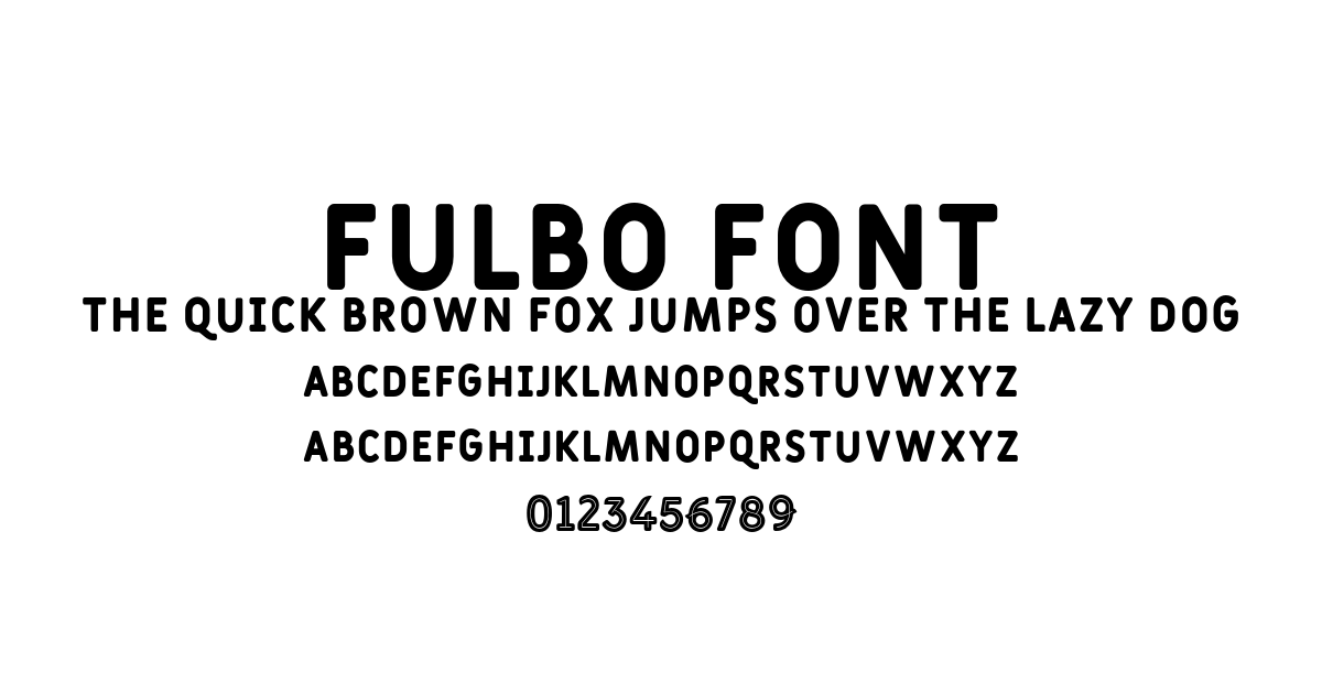 Fulbo Font font preview