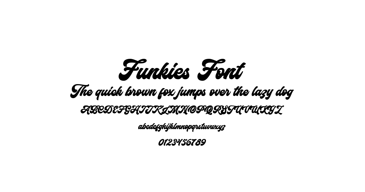 Funkies Font font preview