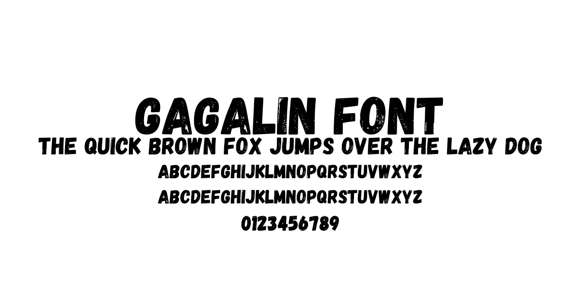 Gagalin Font preview