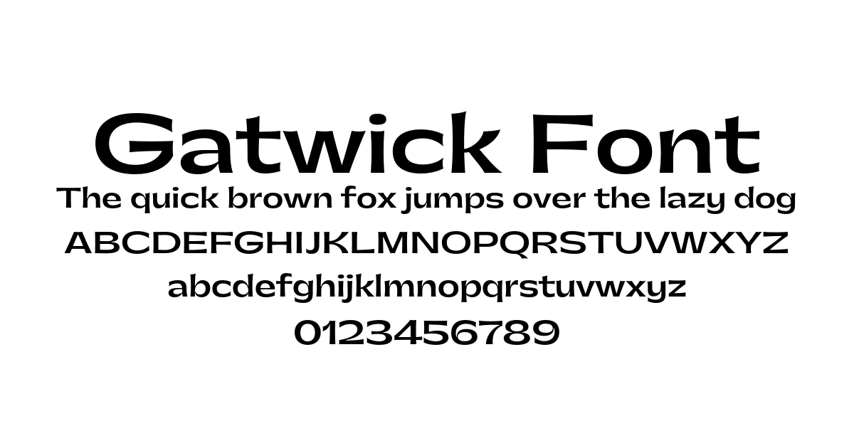 Gatwick Font font preview
